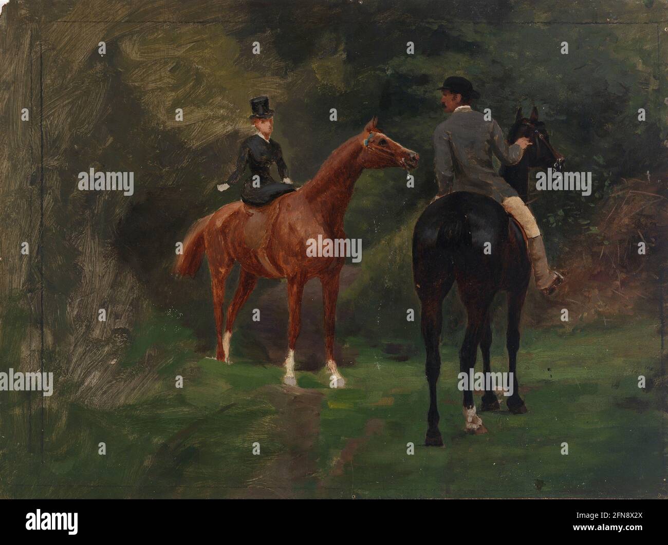 Chiffres sur l'équitation, n.d. Banque D'Images