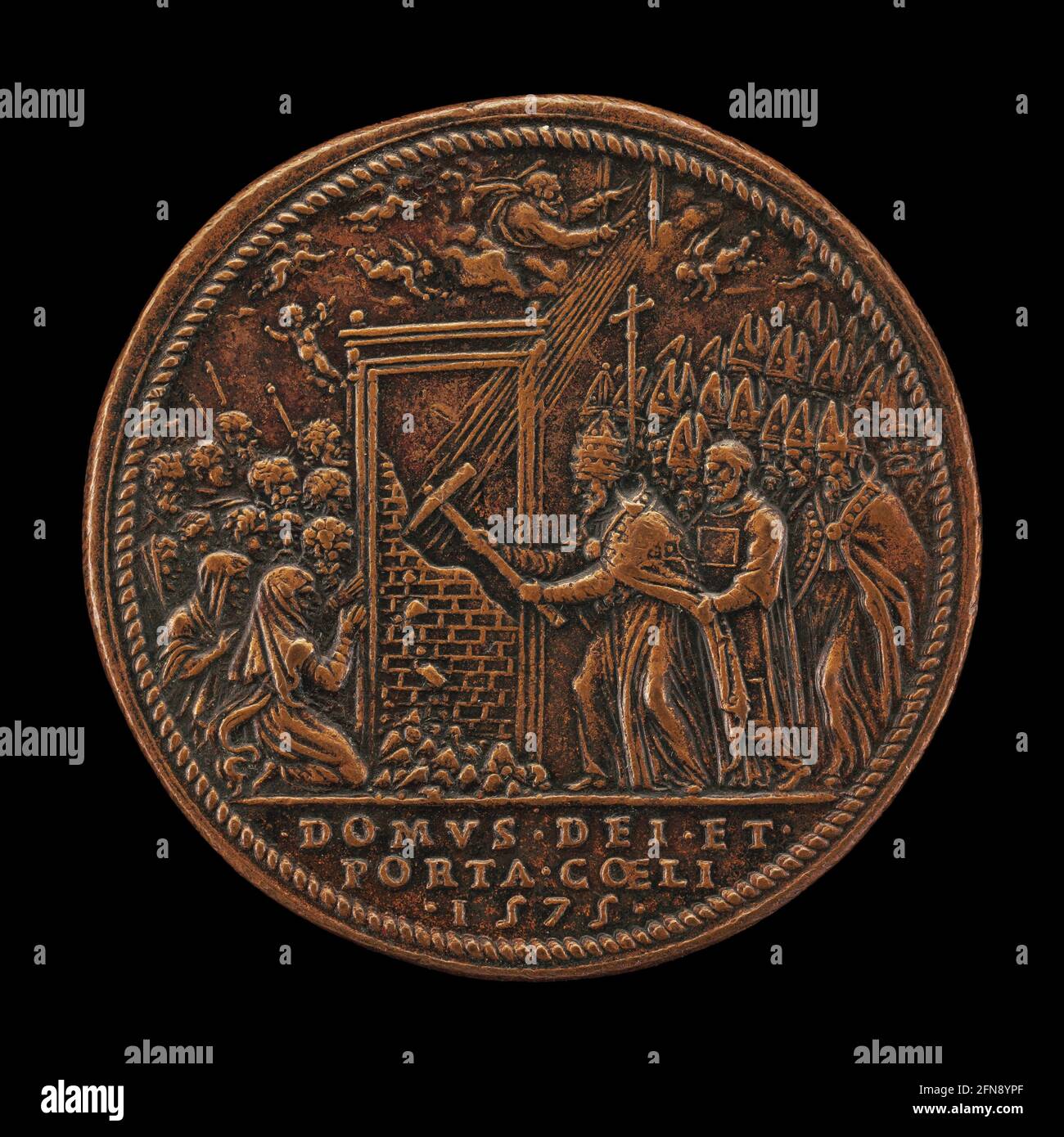 Ouverture de la Porta Santa [marche arrière], 1575. Banque D'Images