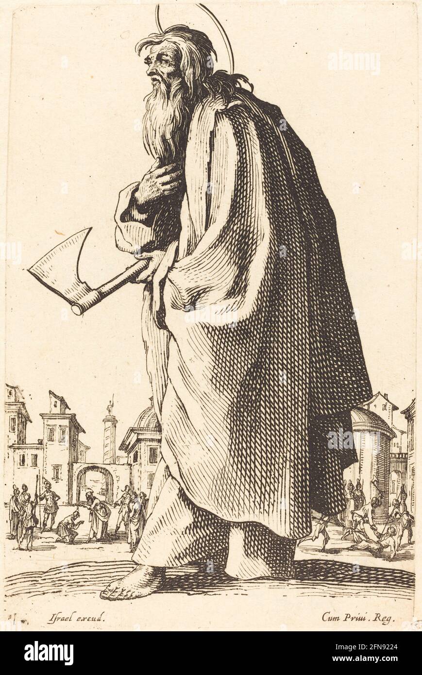 Saint Thaddeus, publié en 1631. Banque D'Images