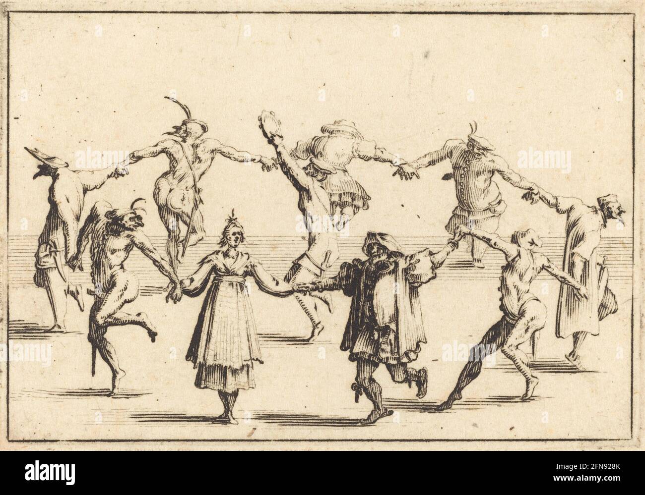 La danse, c. 1617. Banque D'Images