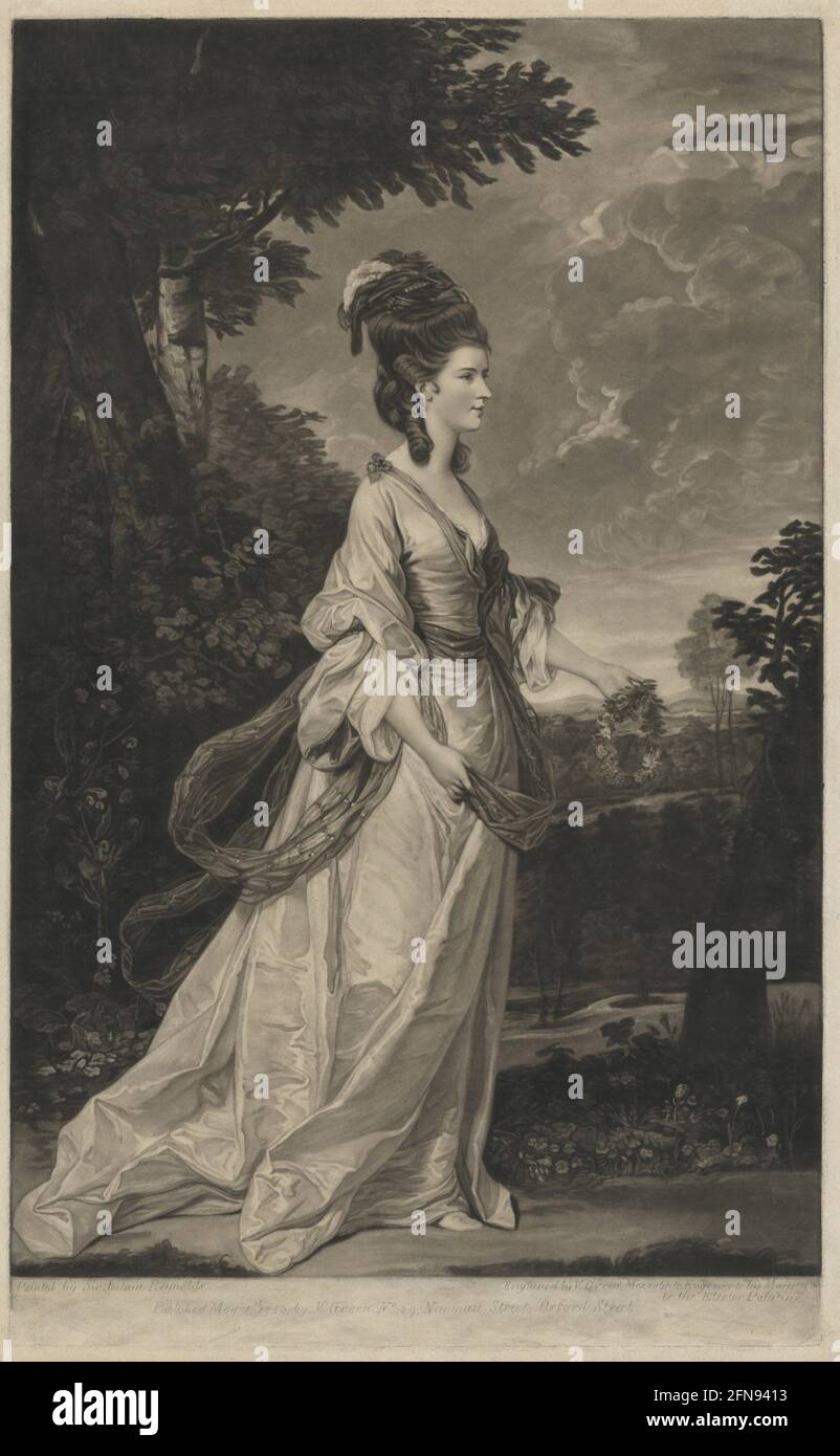 Jane (Fleming), comtesse de Harrington, 1780. Banque D'Images