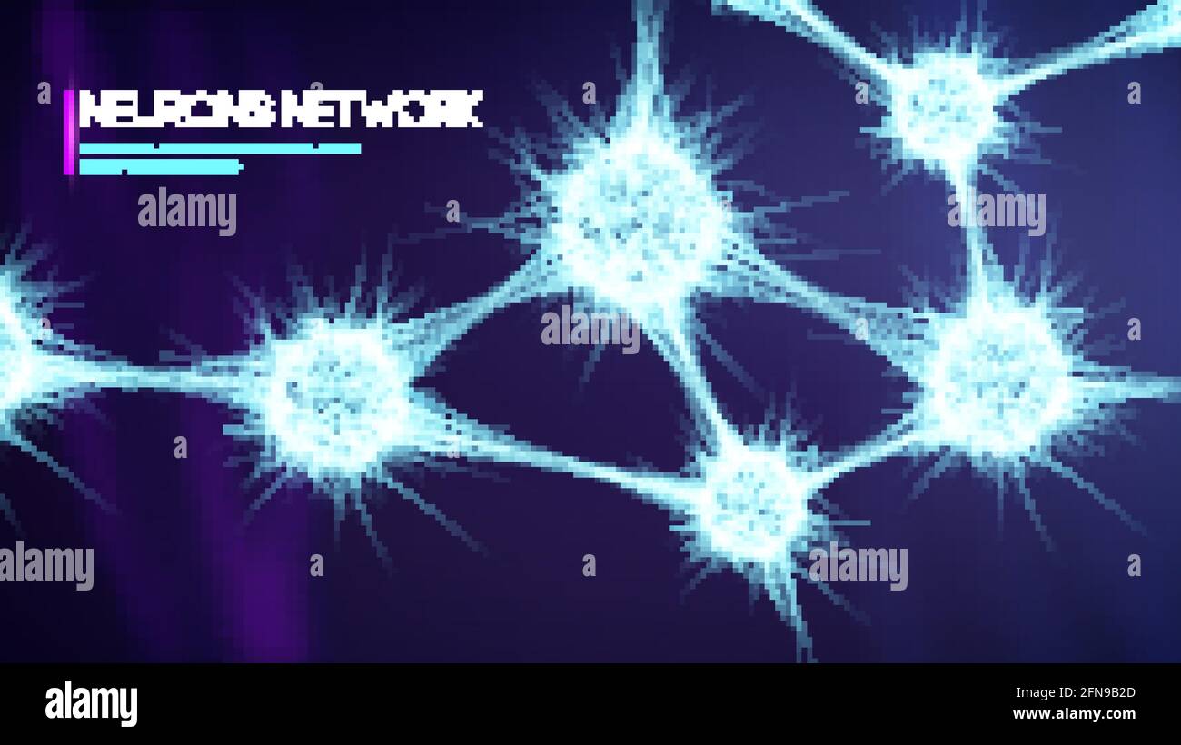 Réseau de neurones, arrière-plan de la synapse numérique du cerveau de ...
