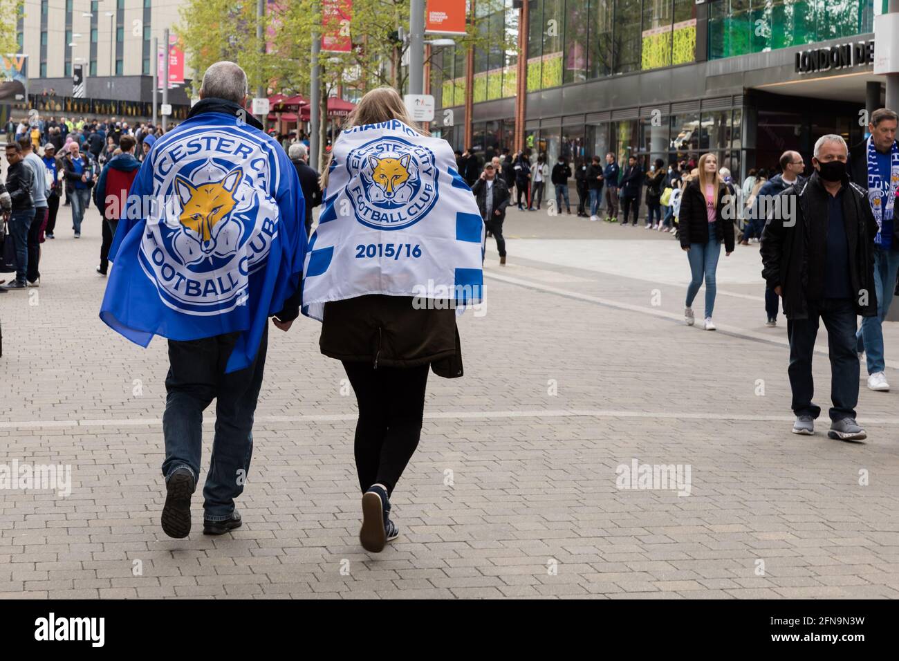 Stade Wembley, Wembley Park, Royaume-Uni. 15 mai 2021. Emirates FA Cup final, Chelsea / Leicester City, Wembley Stadium. Crédit: amanda rose/Alamy Live News Banque D'Images