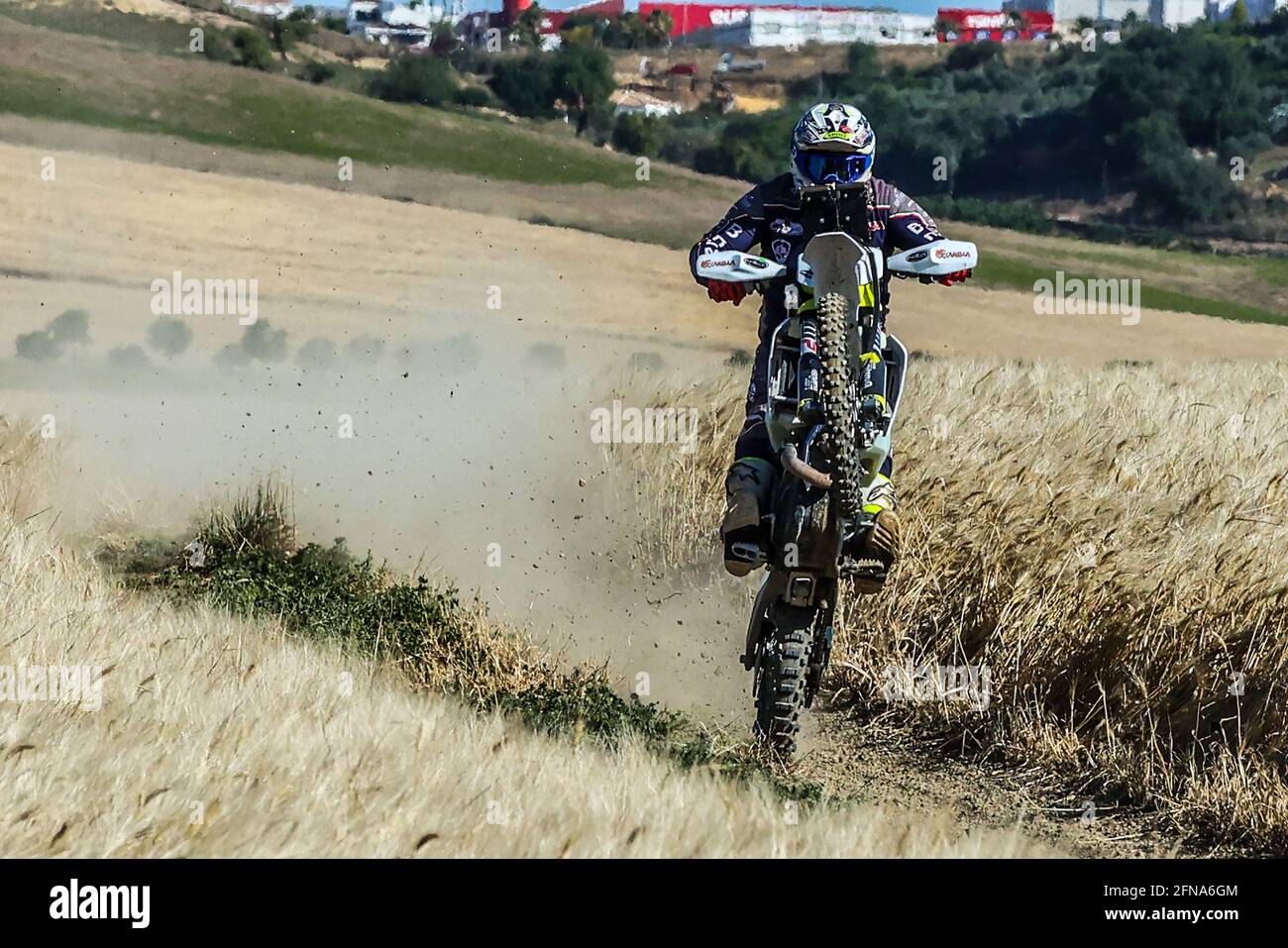 Séville, Espagne. 15 mai 2021. En action pendant la phase de l'itinéraire du rallye 2021 d'Andalousie, un test de préparation pour le rallye Dakar 2022, à Viso del Alcor, Séville, Espagne, 15 mai 2021. Crédit: Jose Luis Contreras/DAX/ZUMA Wire/Alay Live News Banque D'Images