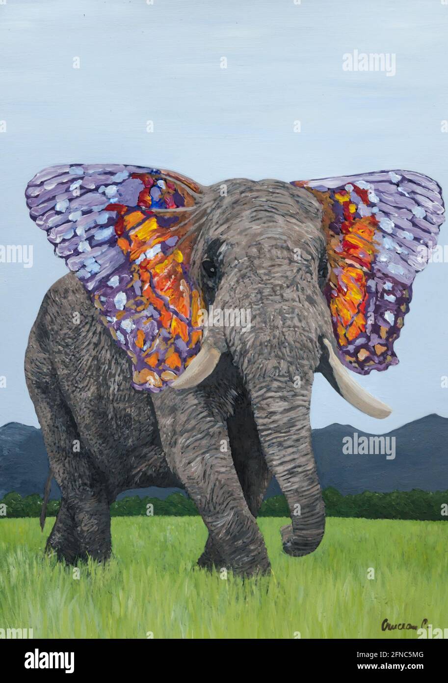 Animaux peints Banque D'Images