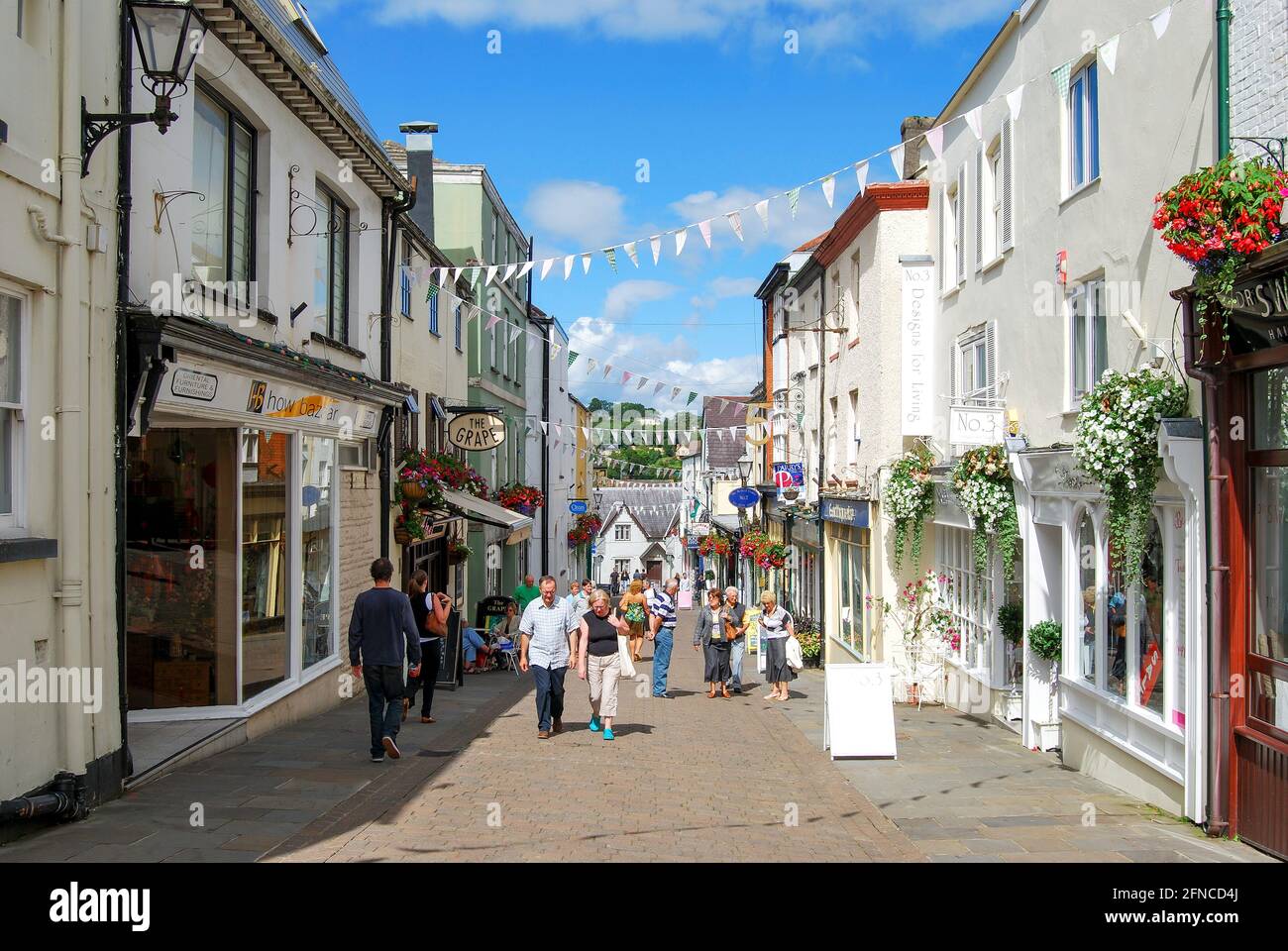 St.Mary's Street, Chepstow, Monmouthshire, Wales, Royaume-Uni Banque D'Images