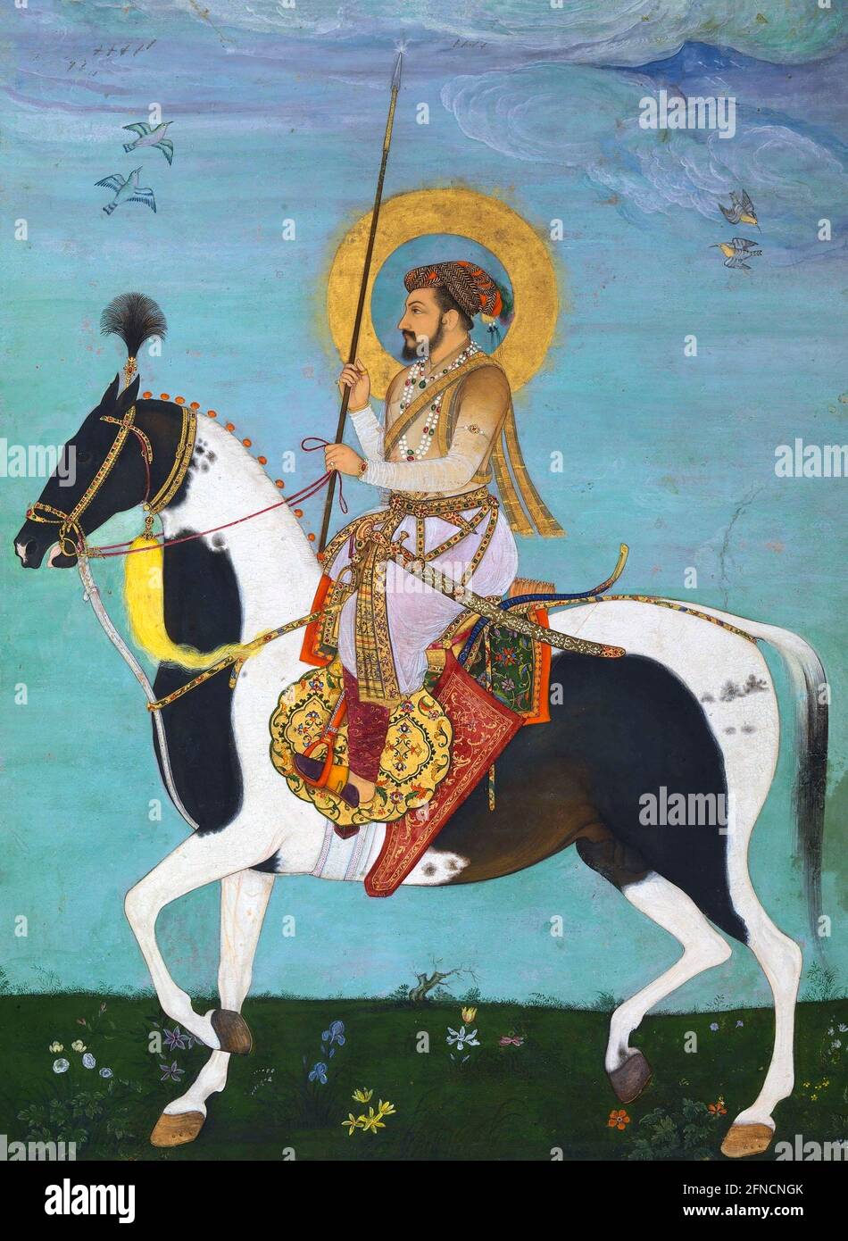 Shah Jahan. Portrait du cinquième empereur moghol, Shahab-ud-din Muhammad Khurram (1592-1666), v.1630 Banque D'Images