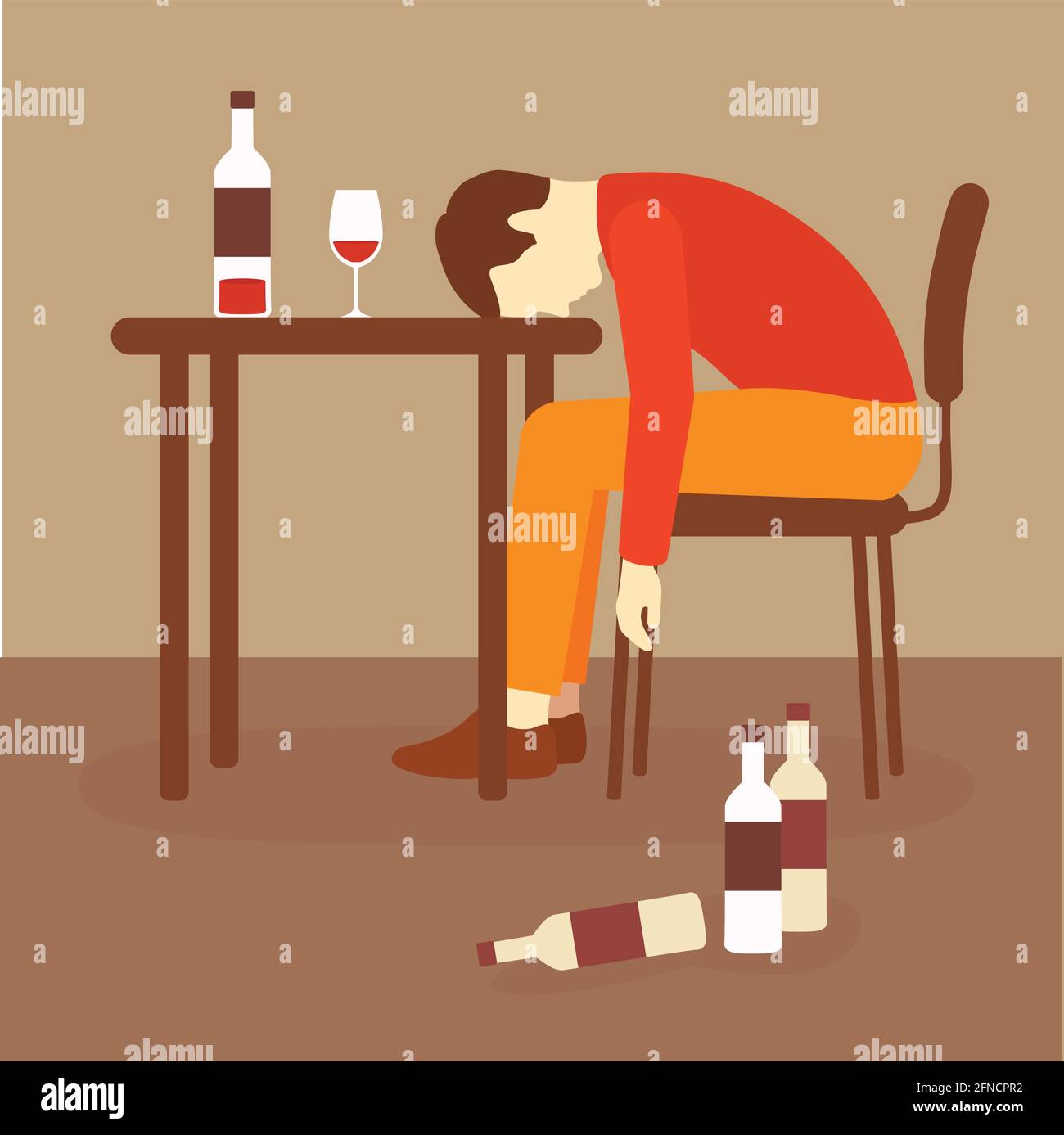 Alcool seul Banque d'images vectorielles - Alamy