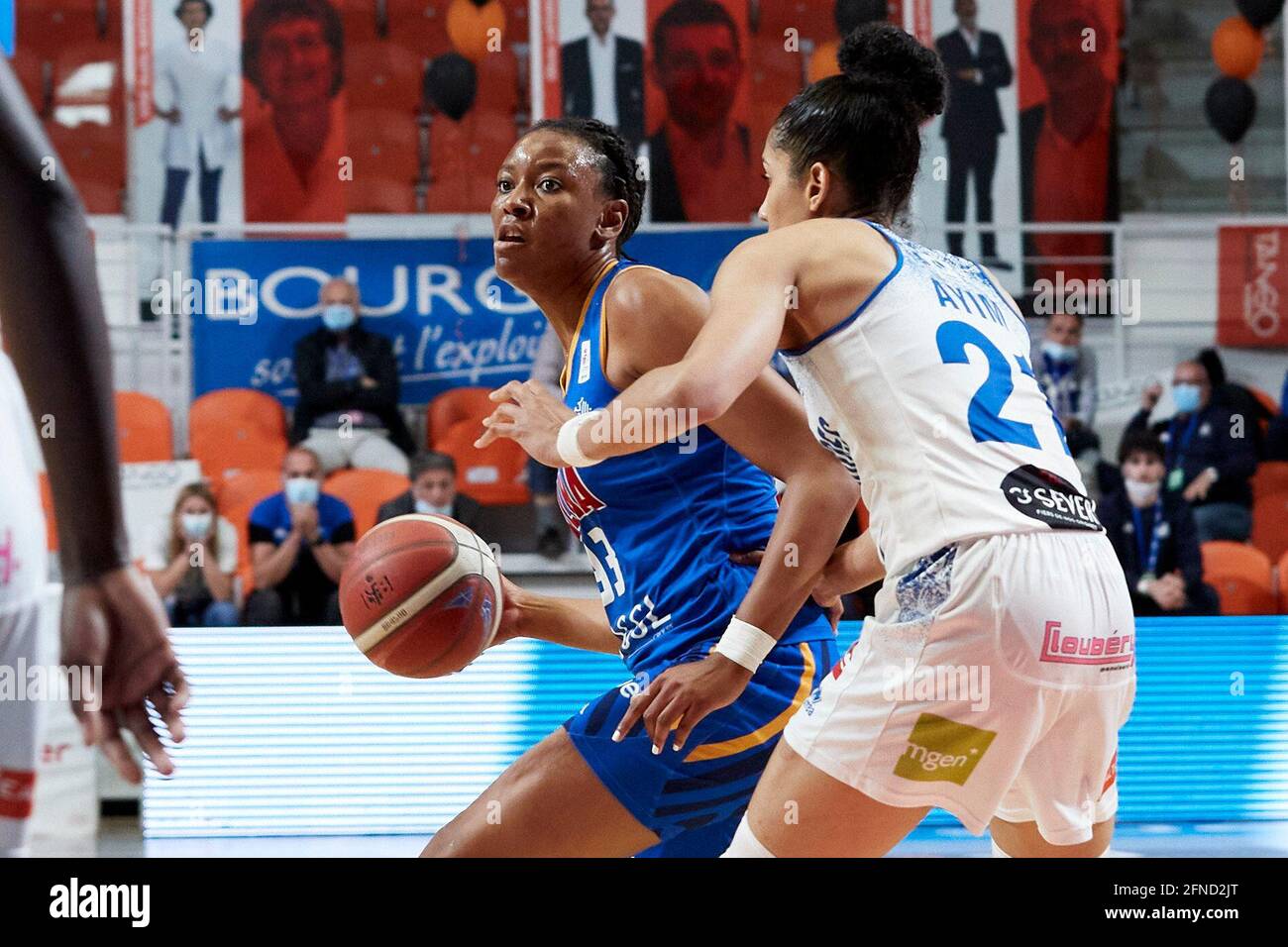 TCHATCHOUANG Diandra (93) de BLMA lors du championnat féminin de France, LFB Playoffs final basketball match entre basket Landes et basket Lattes Montpellier le 15 mai 2021 au Palais des Sports du Prado à Bourges, France - photo Ann-Dee Lamour / CDP MEDIA / DPPI Banque D'Images