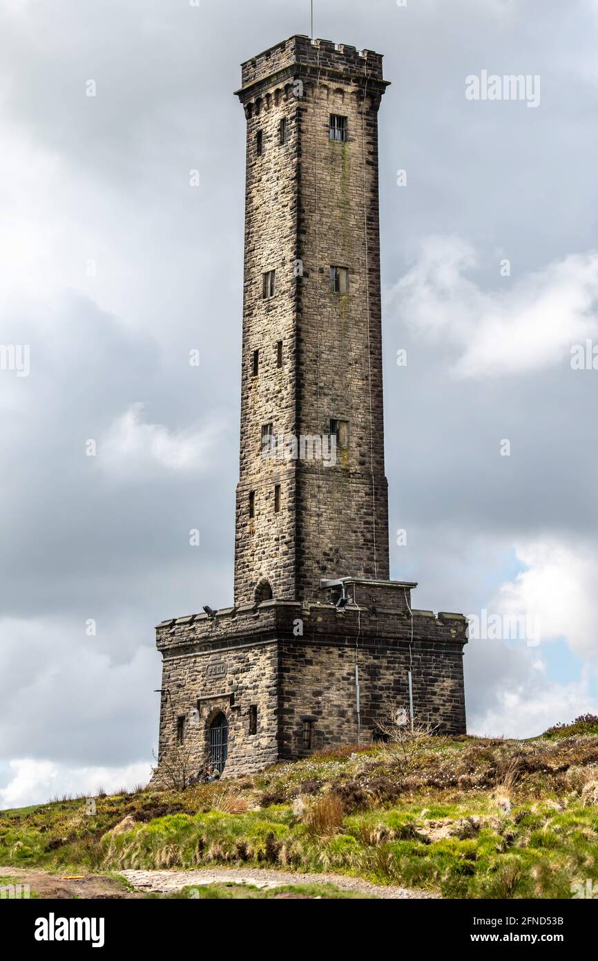 Tour Peel, Holcombe Hill près de Bury. Banque D'Images