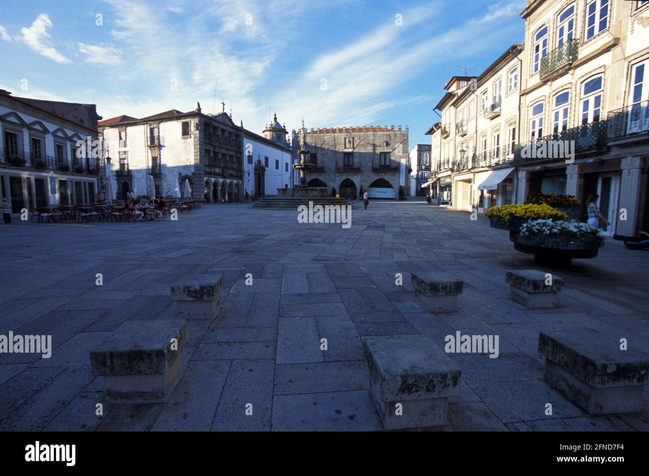 La Praça da República, Viana do Castelo, Portugal Banque D'Images