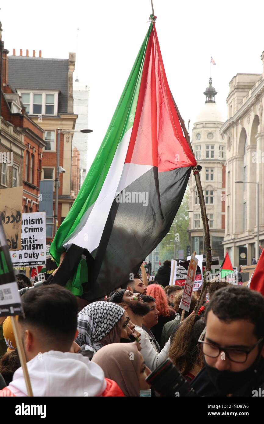 Manifestations en Palestine libre, Londres, mai 2021 Banque D'Images Manifestations en Palestine libre, Londres, mai 2021 Banque D'Images