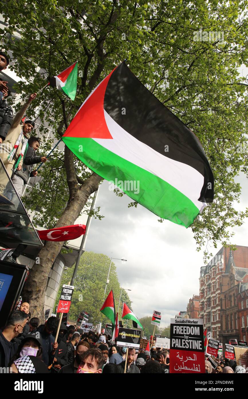 Manifestations en Palestine libre, Londres, mai 2021 Banque D'Images Manifestations en Palestine libre, Londres, mai 2021 Banque D'Images