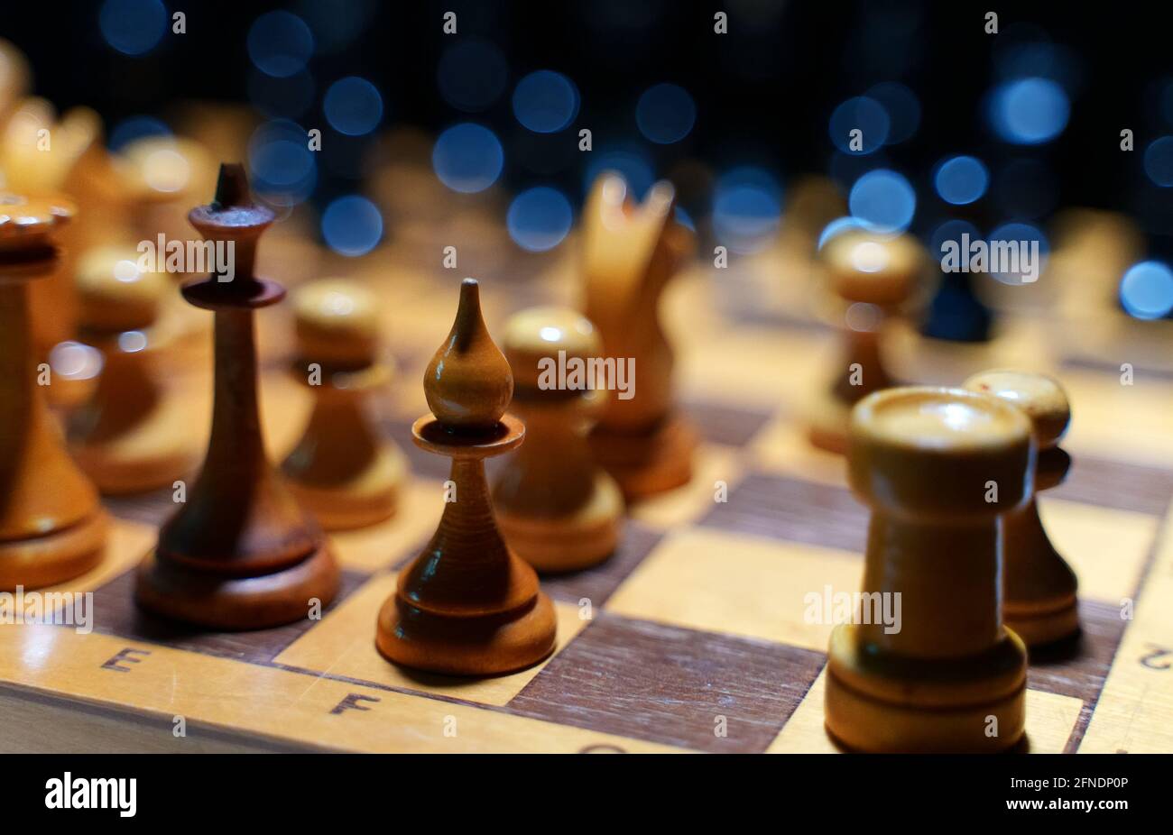 Échecs avant le début du jeu. Banque D'Images