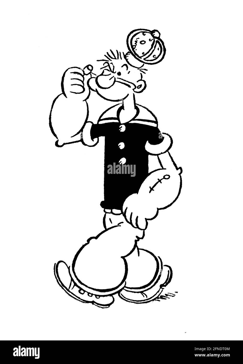 Popeye, el marino, personaje que apareció por primera vez en la tira cómica  Timble Theatre de King Features Syndicate, en la edición del New York  Evening Journal del 17 de enero de