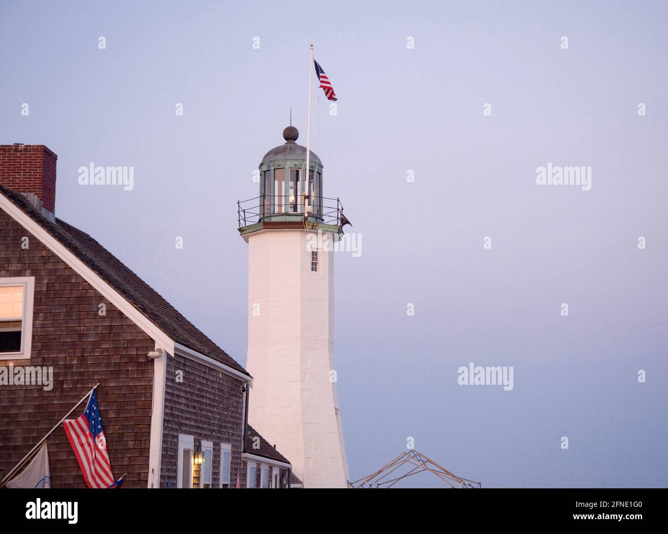 Scituate Lighthouse Massachusetts Banque D'Images