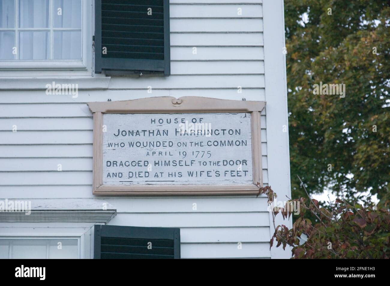 Maison de Jonathon Harrington à Lexington, Massachusetts, États-Unis Banque D'Images