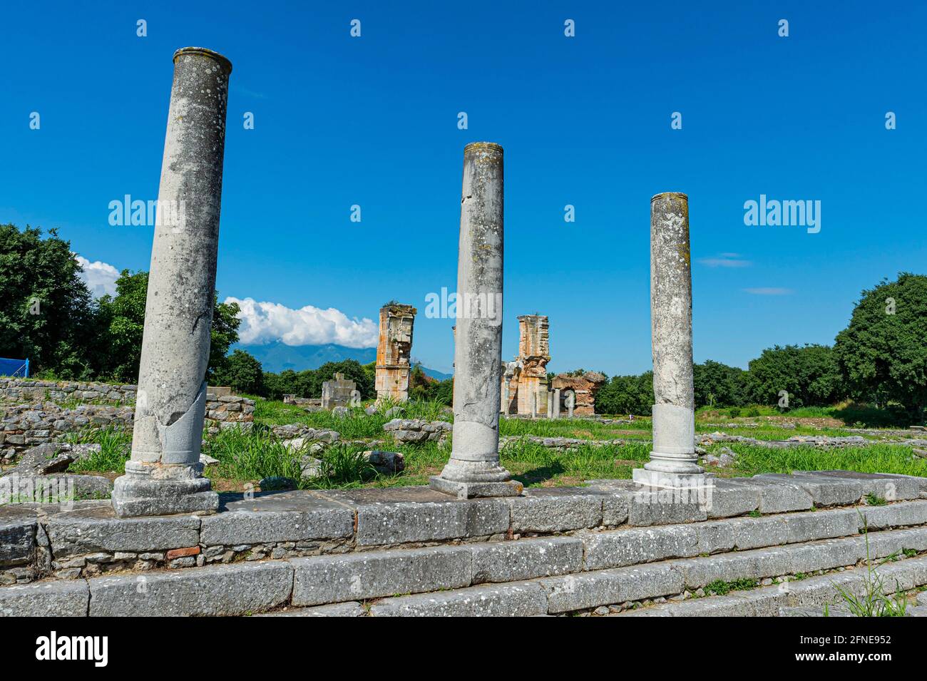 Site du patrimoine mondial de l'UNESCO, Philippi, Macédoine, Grèce Banque D'Images