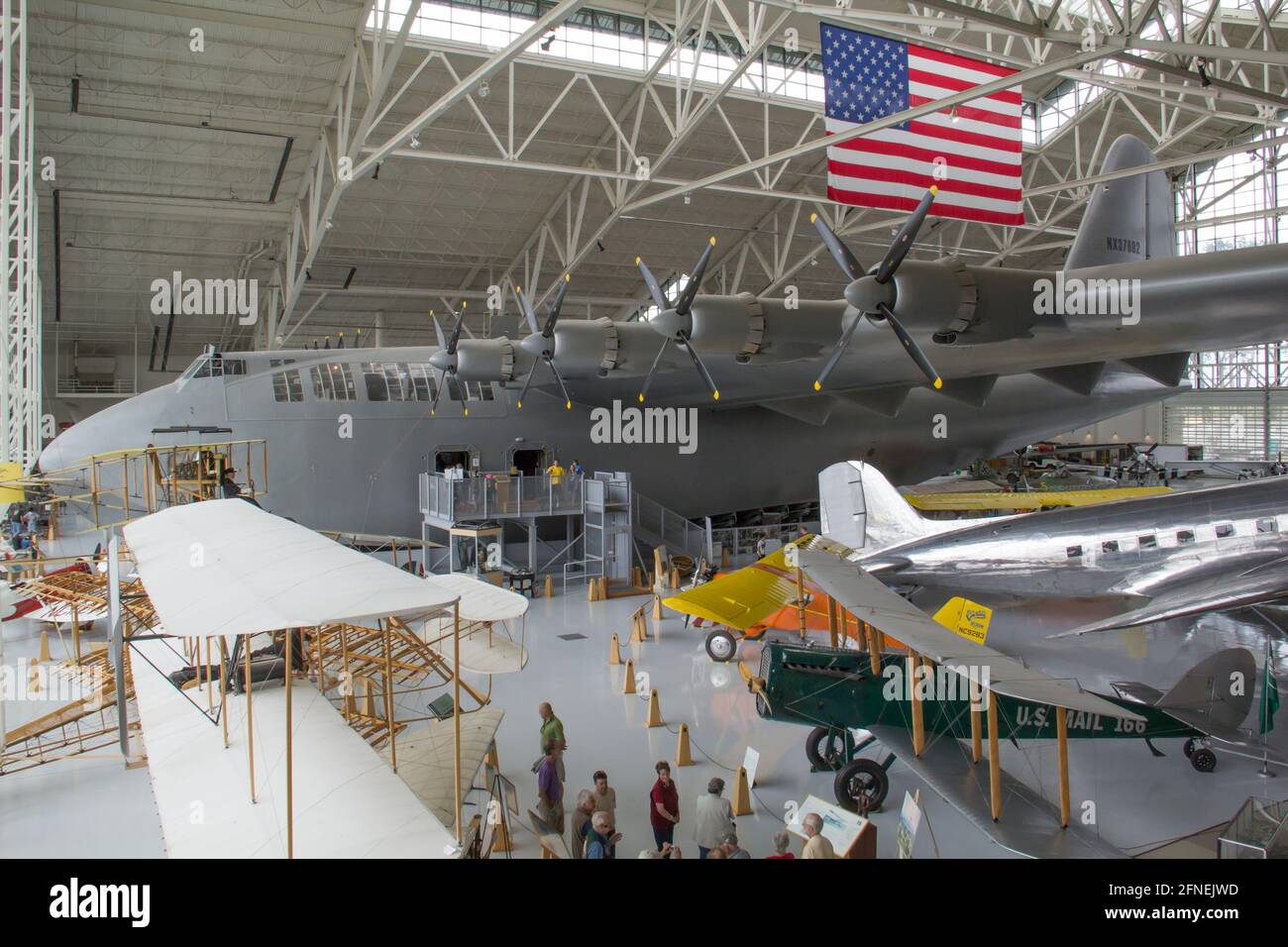 La Spruce Goose couvre presque tout le musée - quoi un avion Banque D'Images