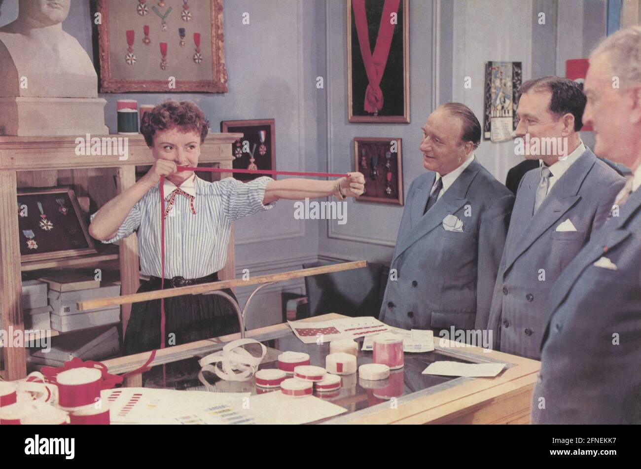 Si Paris nous Était année : 1956 - France Directeur : Sacha Guitry Odette Joyeux Banque D'Images