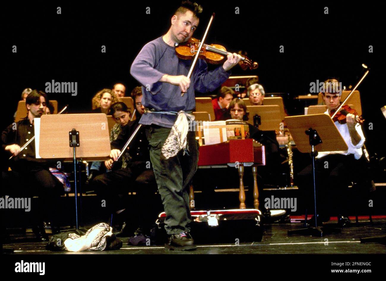 Nigel Paul Kennedy, violoniste anglais d'une famille de musiciens, né en 1956 à Brighton. [traduction automatique] Banque D'Images