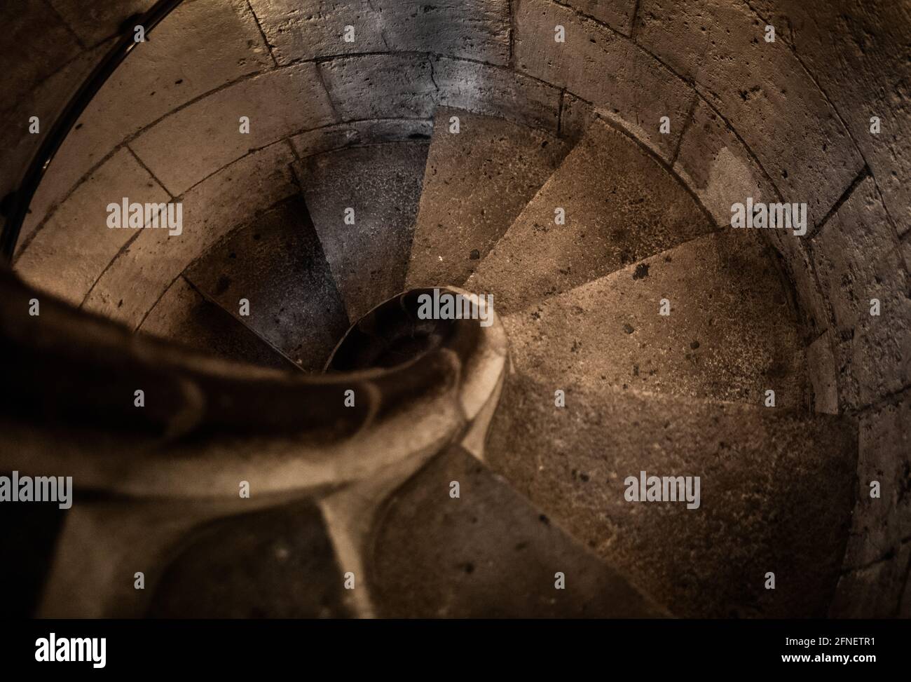 Spiral staircase in sagrada família Banque de photographies et d’images