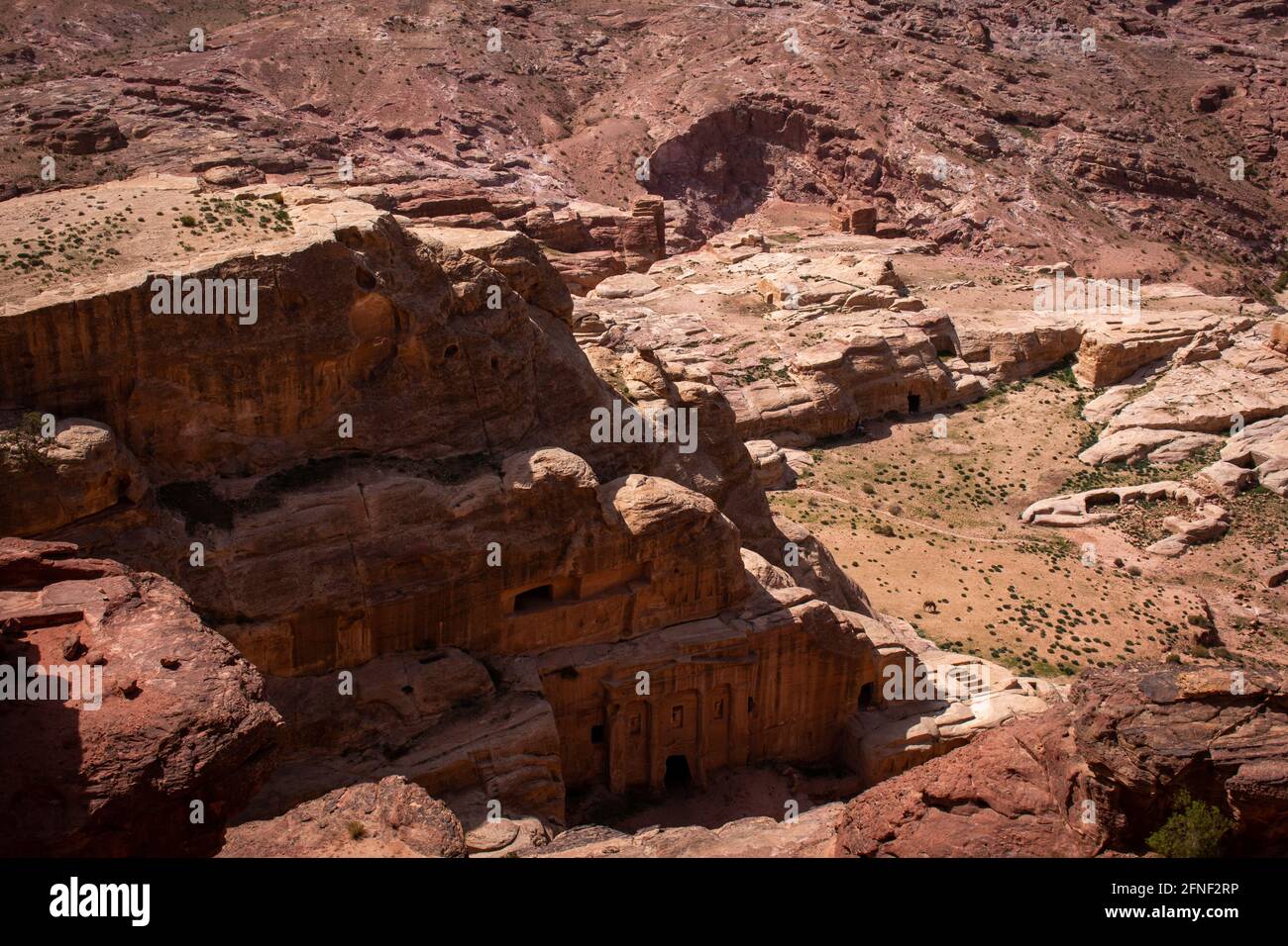 L'une des structures moins connues de Petra, en Jordanie, qui sont « hors des sentiers battus ». Banque D'Images
