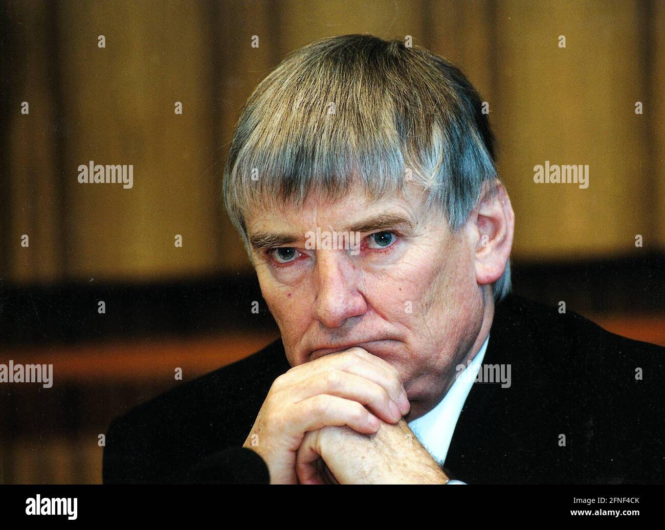 Otto Schily, homme politique allemand et ministre fédéral de l'intérieur. [traduction automatique] Banque D'Images