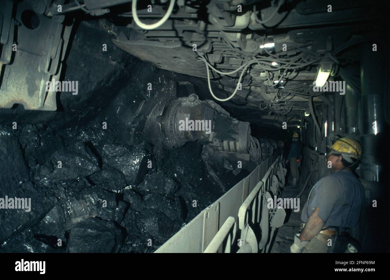 Extraction de la veine de charbon dans la mine Blumenthal/ Haard dans le Arbre à la haard 1 (Zollverein 2/3) De nRuhrkohle AG.nn [traduction automatique] Banque D'Images
