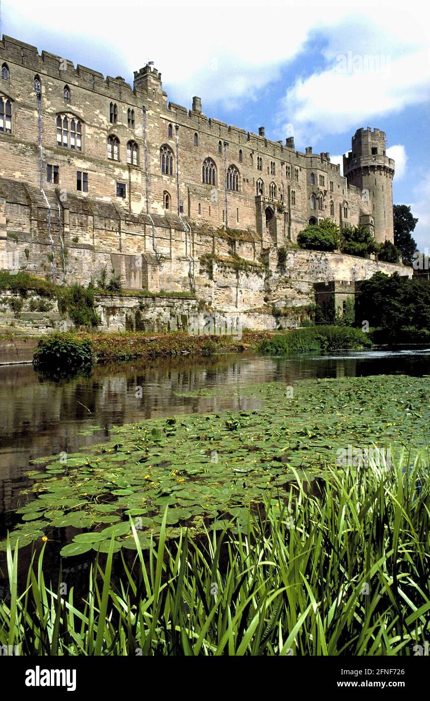 Château de Warwick dans le comté de Warwickshire. [traduction automatique] Banque D'Images