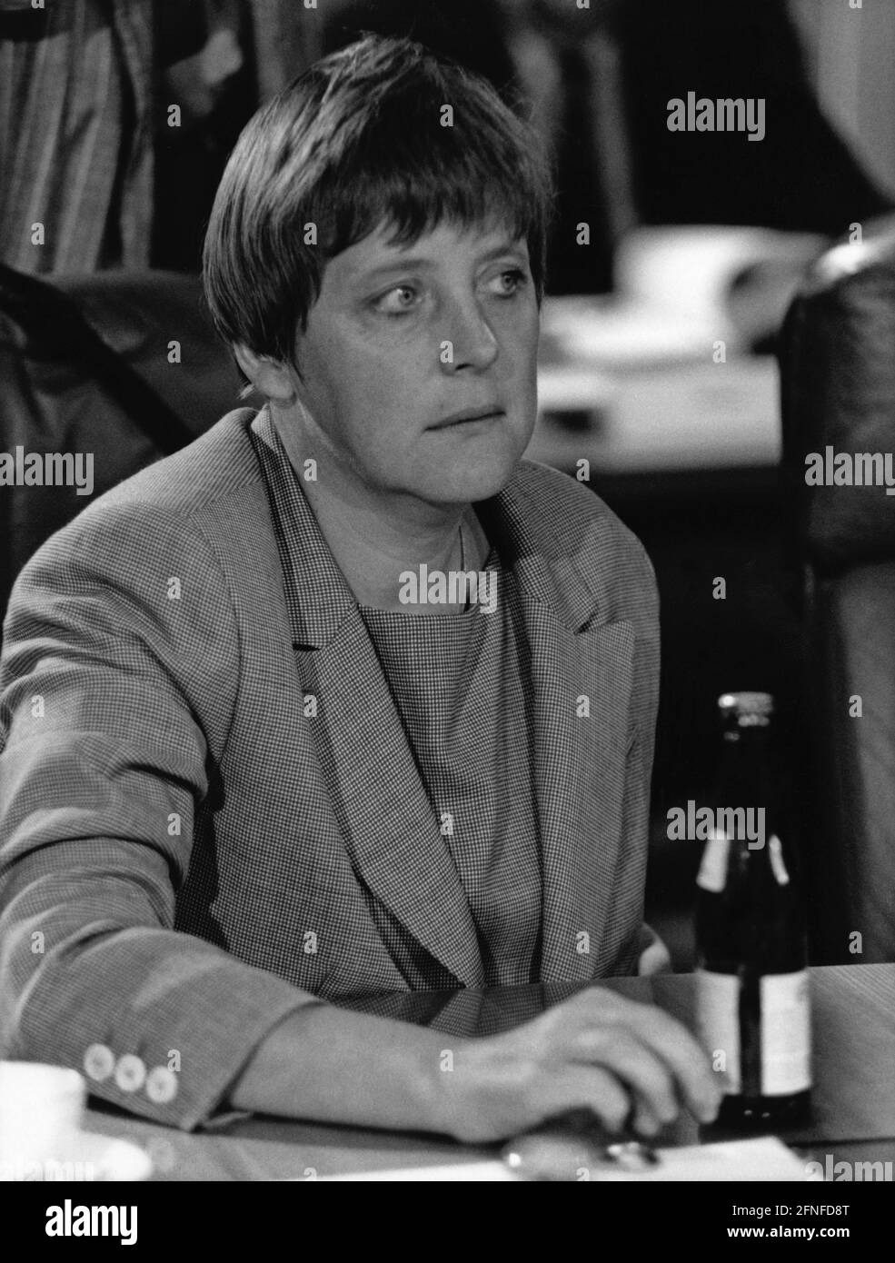 La ministre fédérale de l'Environnement, Angela Merkel. [traduction automatique] Banque D'Images