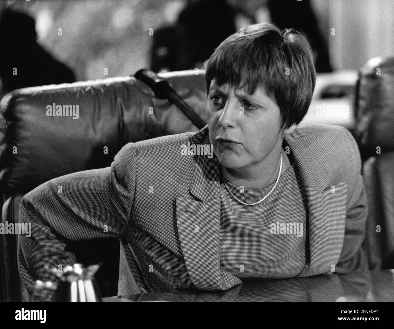 La ministre fédérale de l'Environnement, Angela Merkel. [traduction automatique] Banque D'Images
