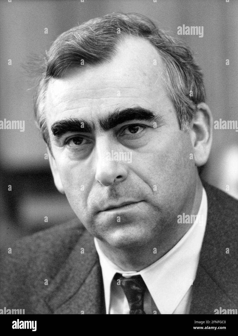 Le ministre fédéral des Finances et président du CSU, Theodor Waigel. Photographie non datée, env. 1991. [traduction automatique] Banque D'Images