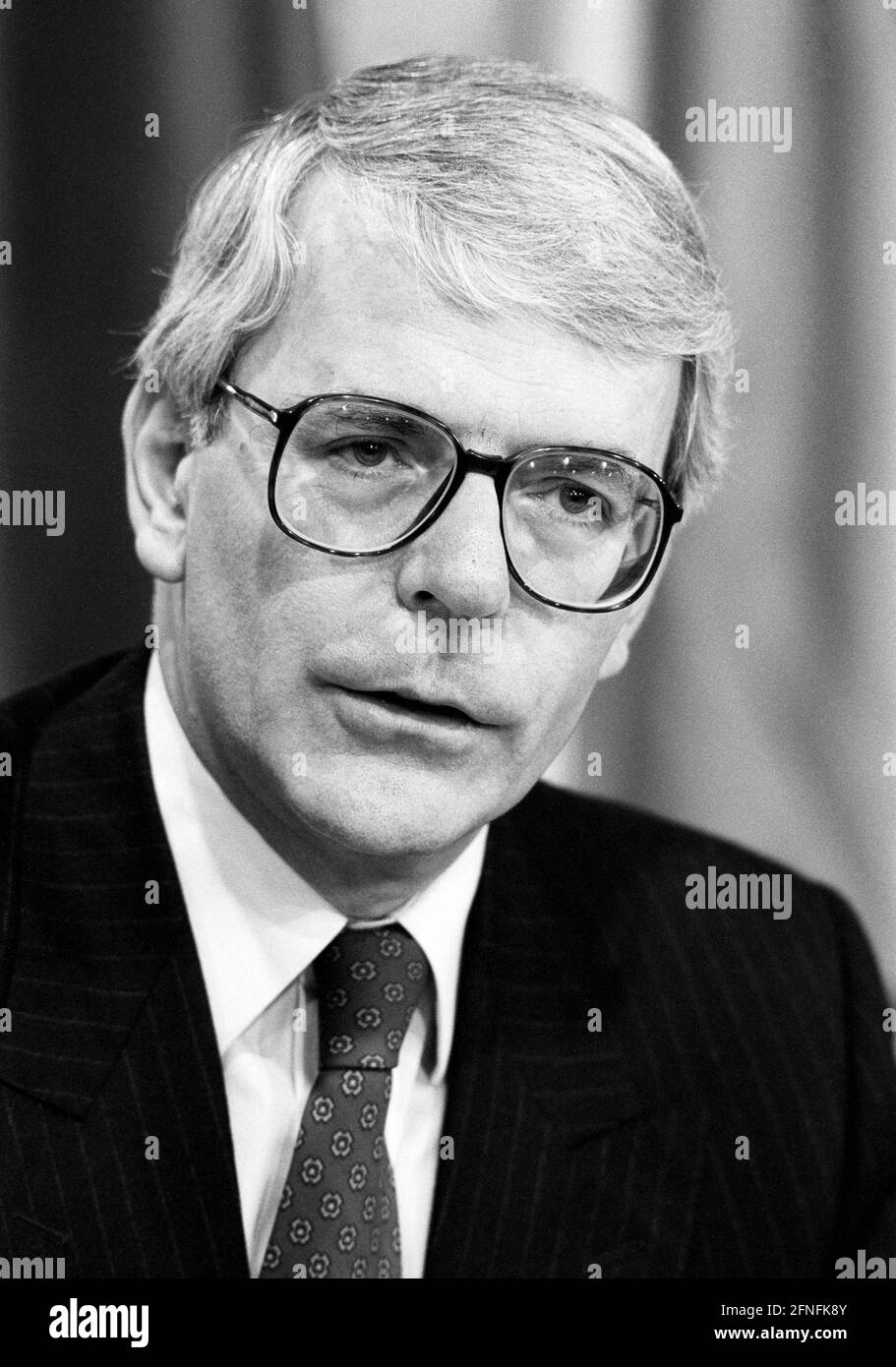 John MAJOR , Premier ministre de Grande-Bretagne , mai 1995 [traduction automatique] Banque D'Images