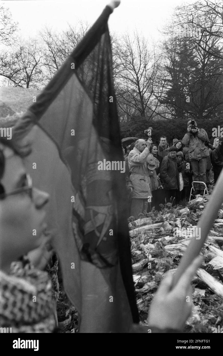 Pointe De Drapeau DDR FDGB - Bannière Syndicale Est-allemande Vintage, Rare