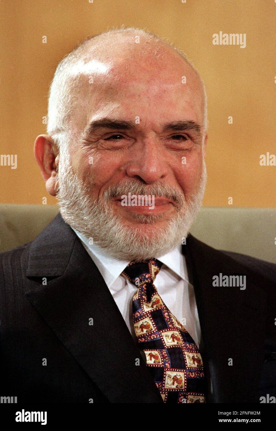 HUSSEIN BIN TALAL , Roi de Jordanie , février 1997 [traduction automatique] Banque D'Images