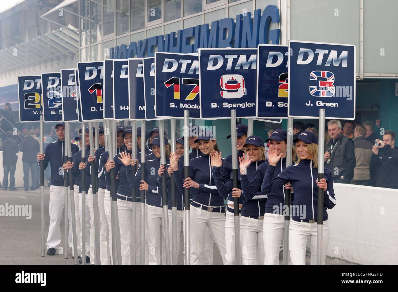 Grid Girls, DTM, Hockenheim, 2006 Banque D'Images