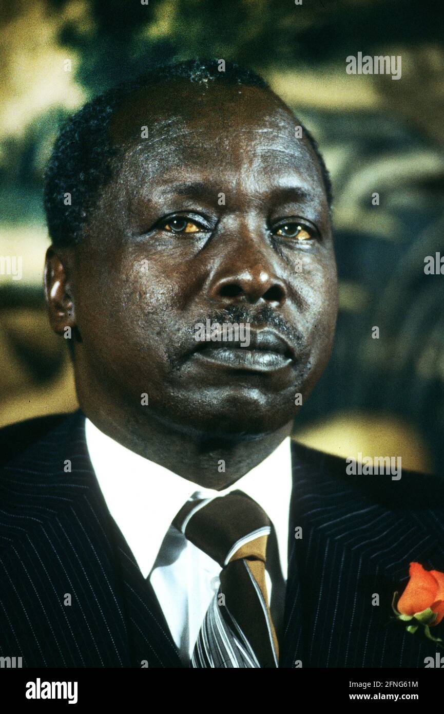 Allemagne, Bonn, 1980 Daniel arap moi, Président du Kenya [traduction automatique] Banque D'Images