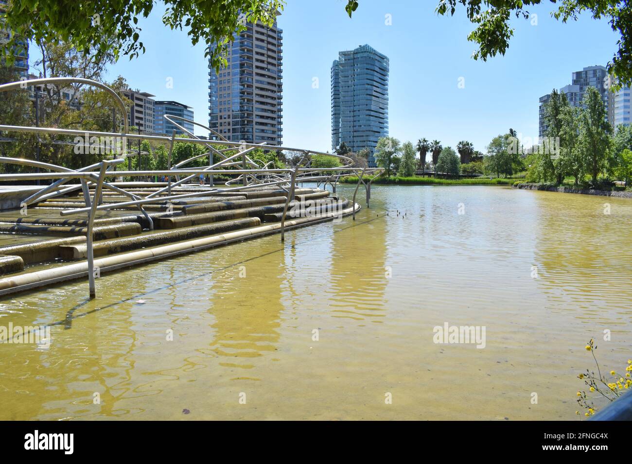 Diagonal Mar Park à Barcelone Espagne Banque D'Images