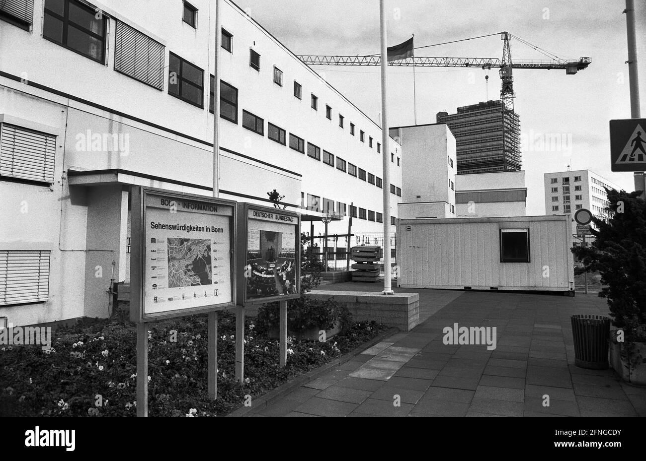 Allemagne, Bonn, 04.02.1990 Archive-No.: 13-03-22 sites de construction à Bonn photo: Le site de construction du nouveau bâtiment Bundestag [traduction automatique] Banque D'Images