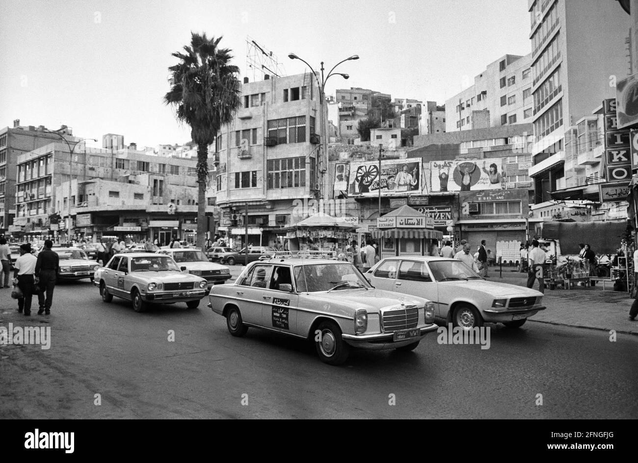 Jordanie, Amman 01.10.1990 Archive No.: 20-61-04 photos de la ville Amman photo: Voir dans la vieille ville [traduction automatique] Banque D'Images