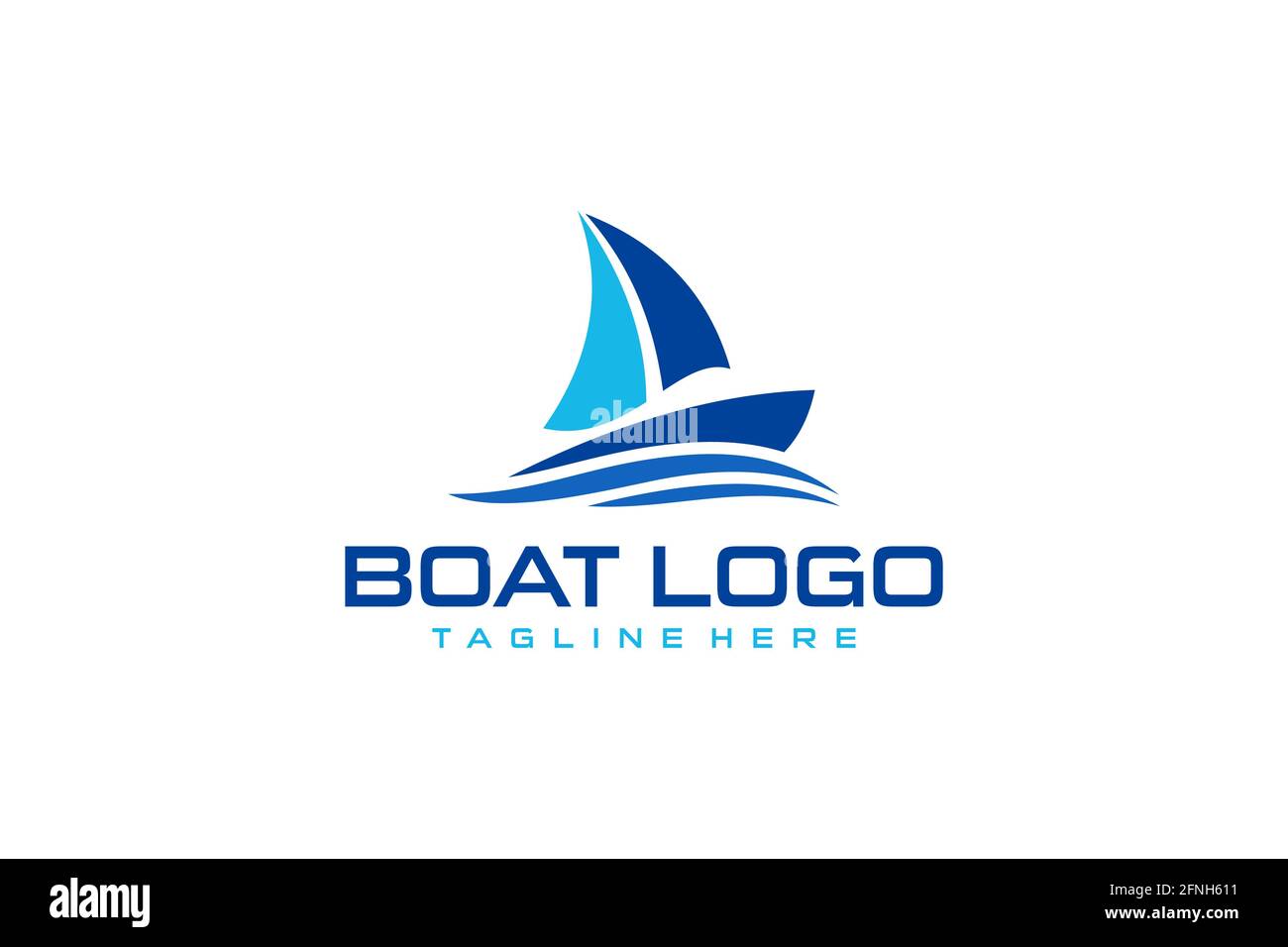Modèle de conception de logo bateau marquage graphique vectoriel. Illustration de Vecteur