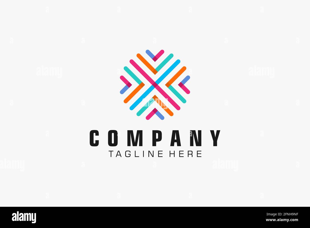 Logo abstrait. Logo minimaliste. Logo créatif. Beau et simple. Illustration de Vecteur