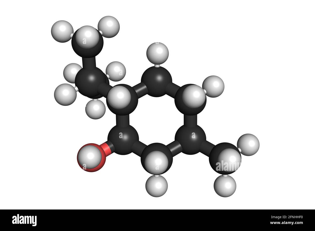 Camphor molecule Banque d'images détourées - Alamy