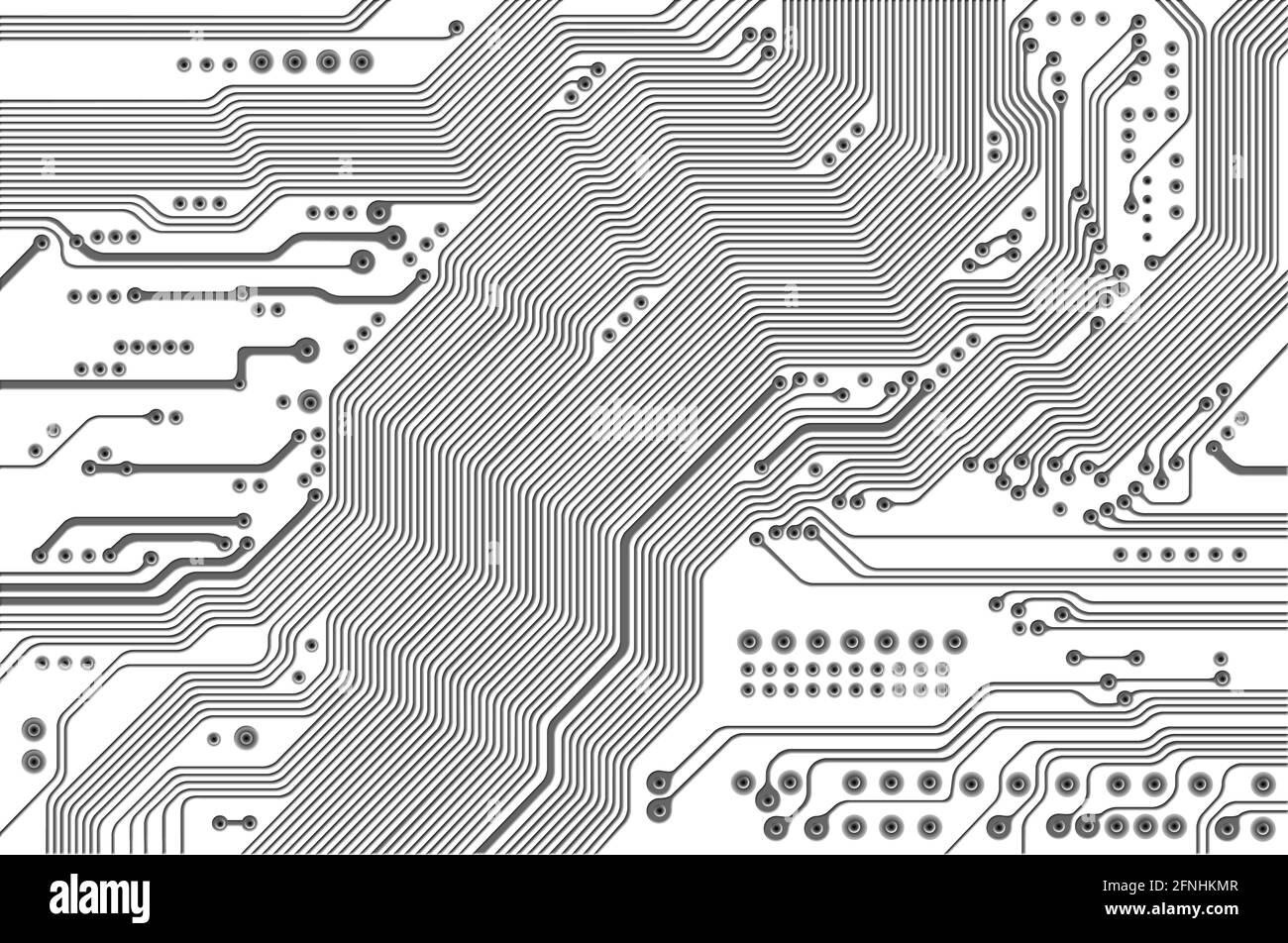 Détail abstrait de la carte de circuit imprimé - texture technologique Banque D'Images