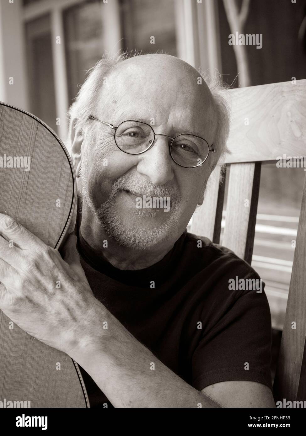 Chanteur de Peter Yarrow du groupe folklorique des années 1960, Peter Paul et Mary. Banque D'Images