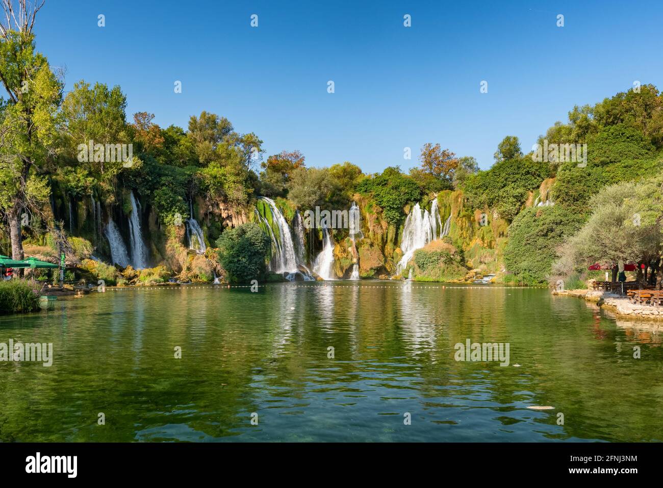 Cascade de Kravica sur la rivière Trebizat, Bosnie-Herzégovine Banque D'Images