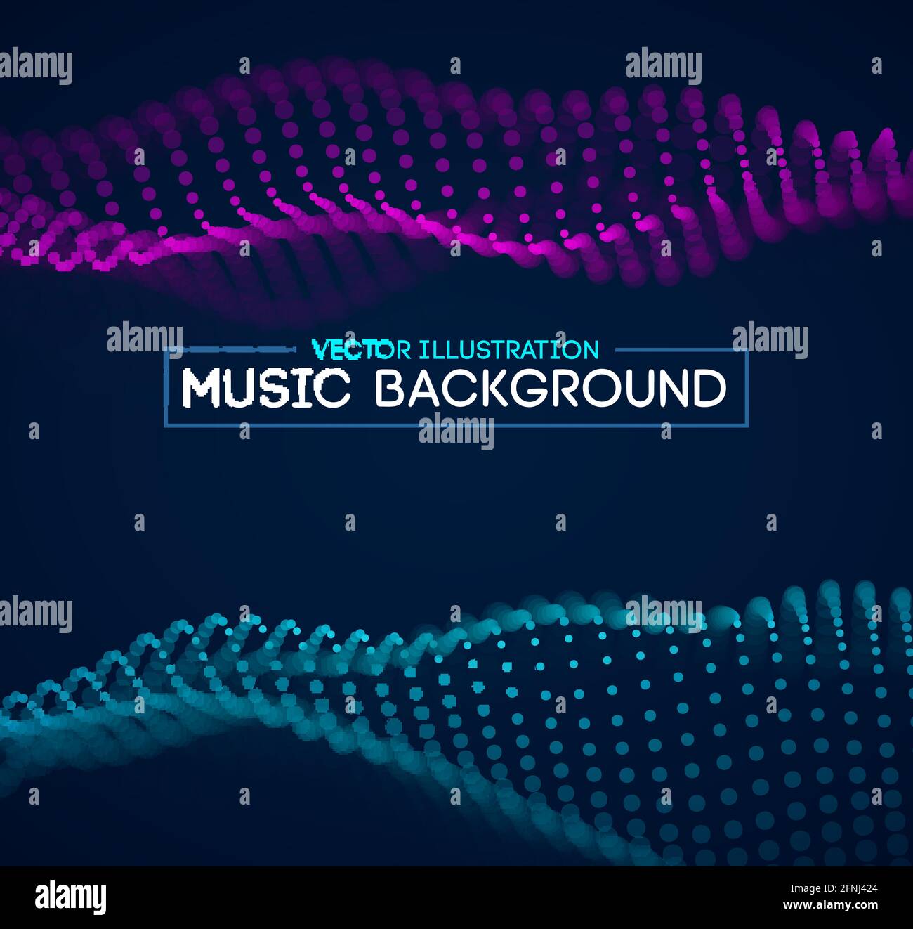 Fond musical Bleu abstrait arrière-plan futuriste. Technologie future vecteur bruit résumé technologie science fond. SPE 10. Illustration de Vecteur