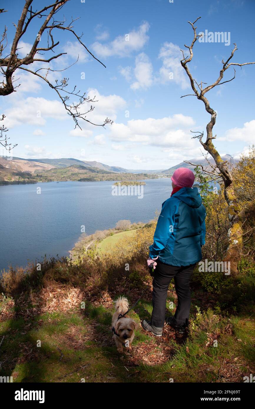 Derwent Water, Keswick, Lake District Banque D'Images