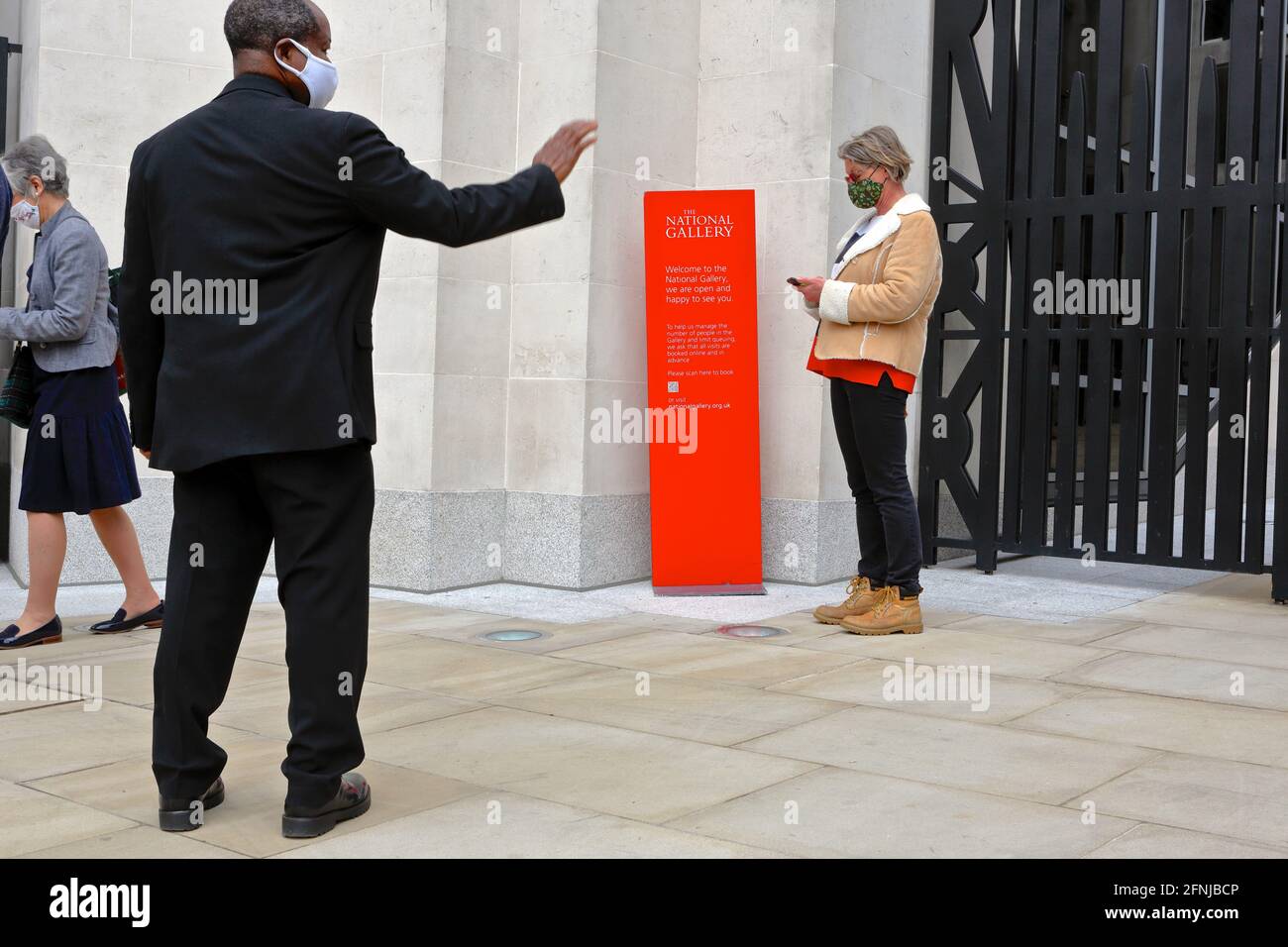 Londres (Royaume-Uni), 17 mai 2021 : la National Art Gallery a rouvert aujourd'hui après un confinement de trois mois en raison de la pandémie de covid. Banque D'Images